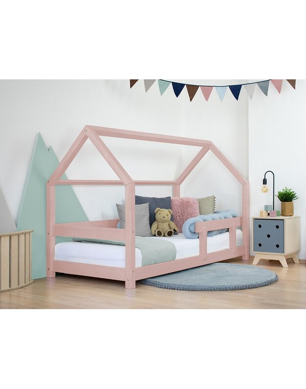 Benlemi children's house bed TERY with one barrier 90x180cm, various colors 13