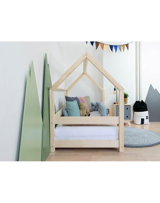 Benlemi children's house bed TERY with one barrier 90x180cm, various colors 5