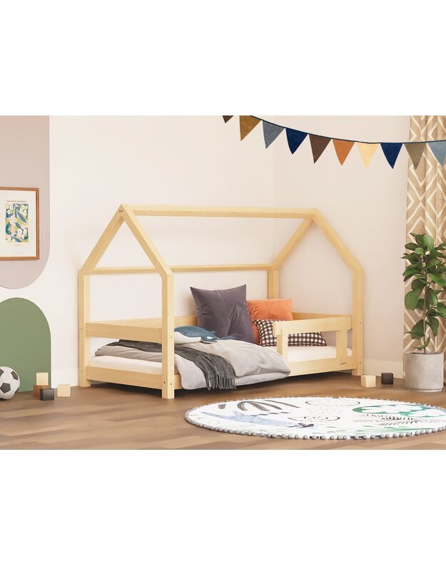 Benlemi children's house bed TERY with one barrier 90x180cm, various colors 15