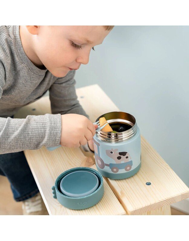 Done by Deer maisto termosas Playground, 300ml, mėlynas 2