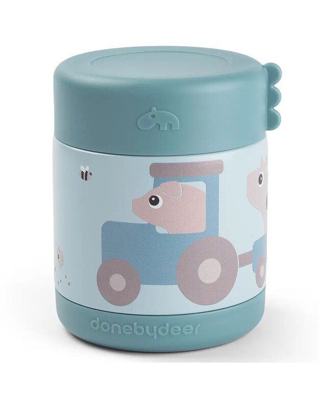 Done by Deer maisto termosas Playground, 300ml, mėlynas