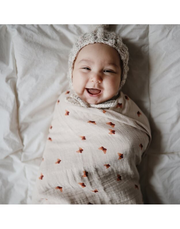 Mushie swaddle Butterflies 4