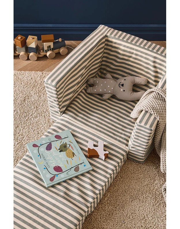 Kid's Concept sulankstomas vaikiškas fotelis Stripe 5