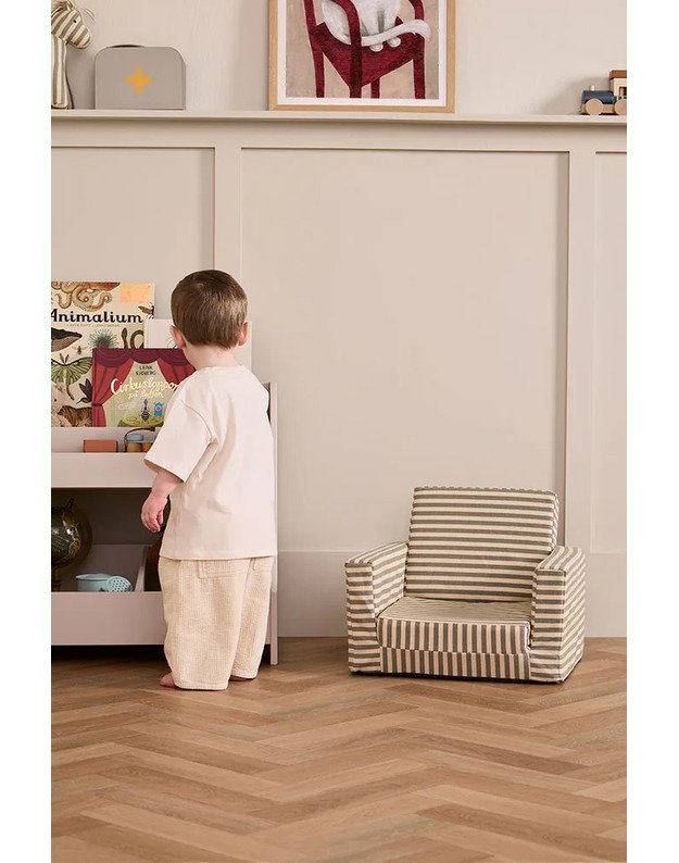 Kid's Concept sulankstomas vaikiškas fotelis Stripe 4