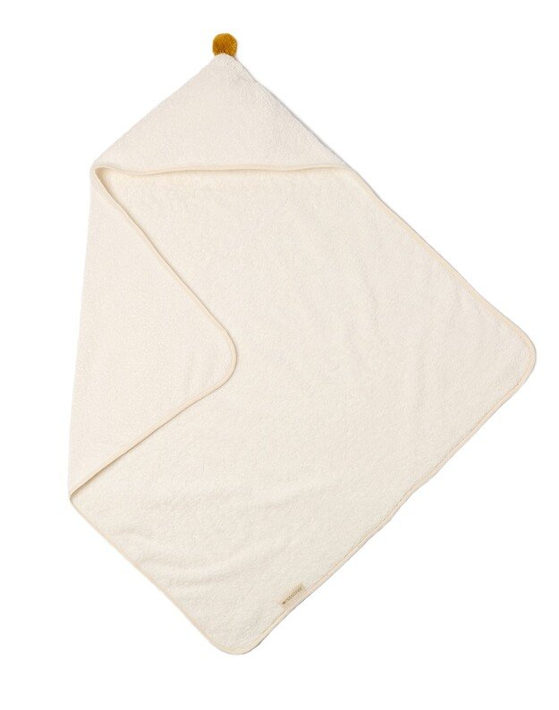 Nobodinoz vonios pelerina SO CUTE NATURAL, balta 1