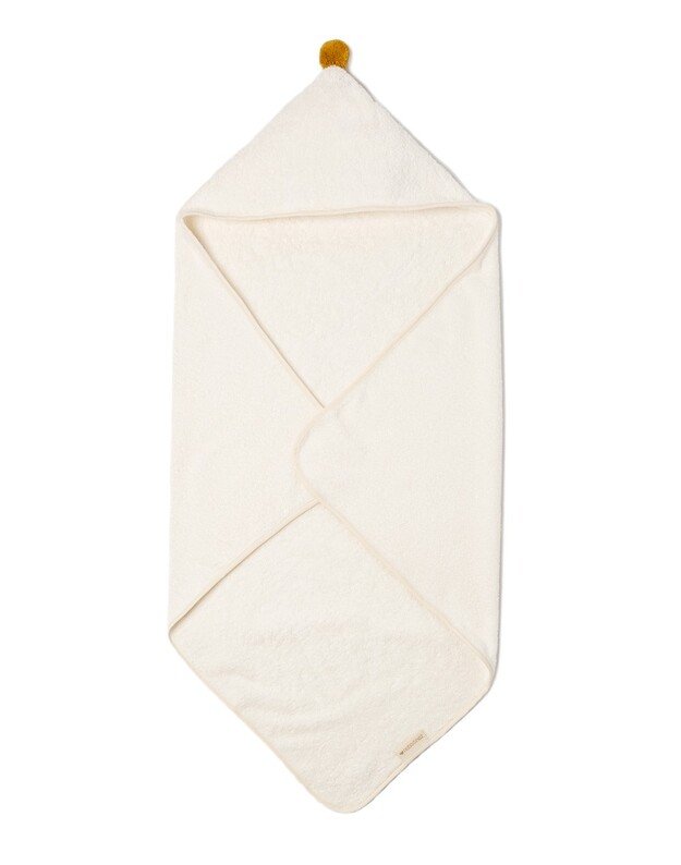 Nobodinoz vonios pelerina SO CUTE NATURAL, balta 2