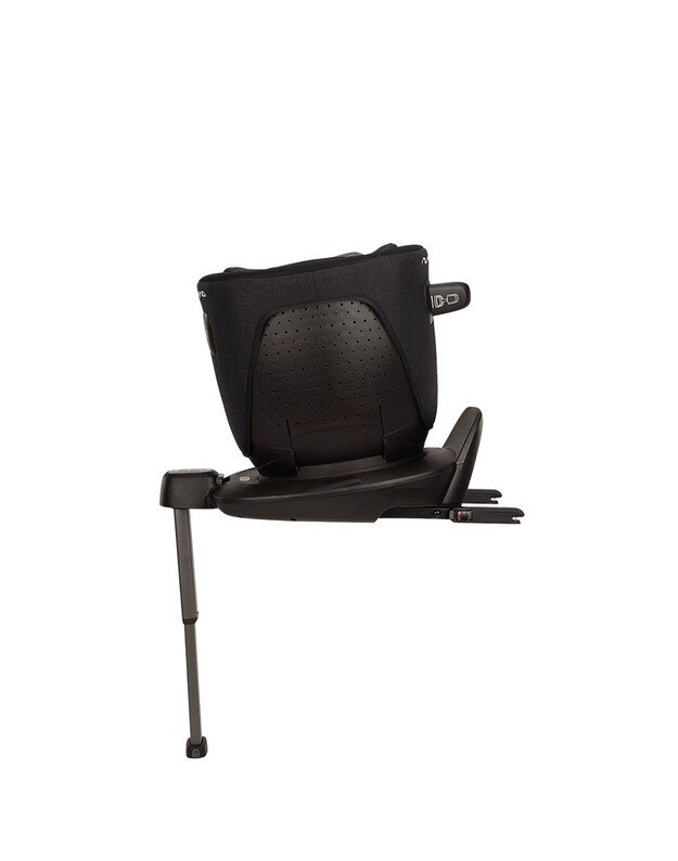 Nuna autokėdutė Pruu Aire 40-105cm Caviar, juoda 7