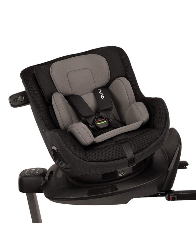 Nuna autokėdutė Pruu Aire 40-105cm Caviar, juoda 8