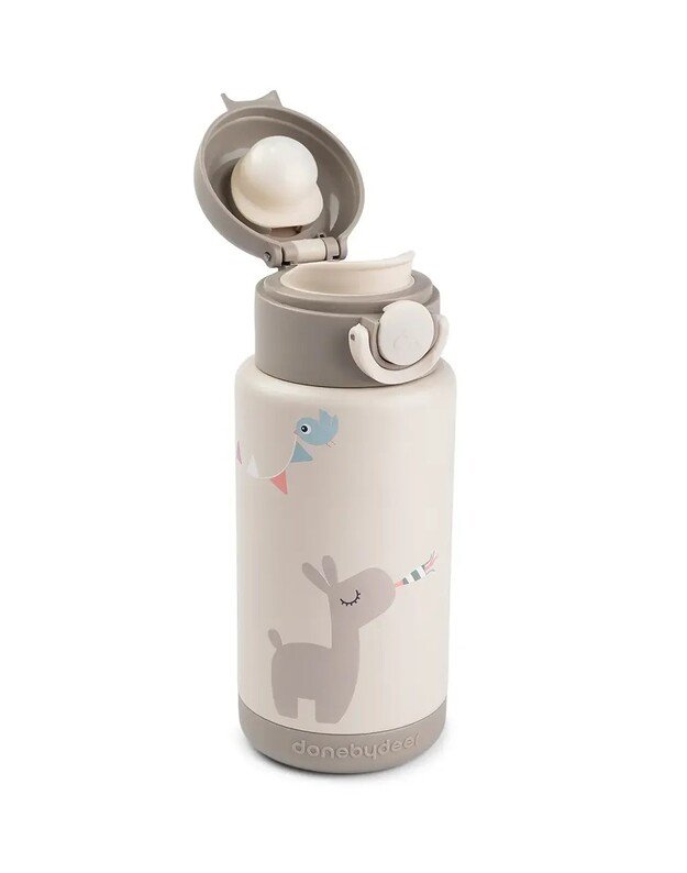 Done by Deer vaikiška termogertuvė Celebration, 340ml, smėlio spalvos 1