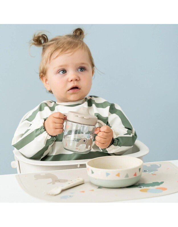 Done by Deer mokomoji gertuvė su snapeliu Celebration, 260ml, smėlio spalvos