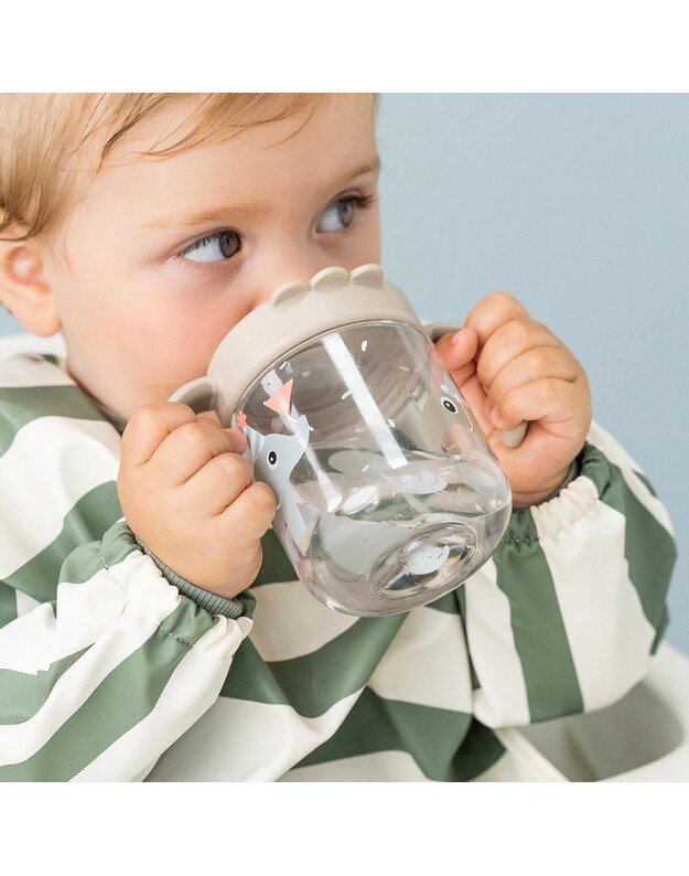 Done by Deer mokomoji gertuvė su snapeliu Celebration, 260ml, smėlio spalvos