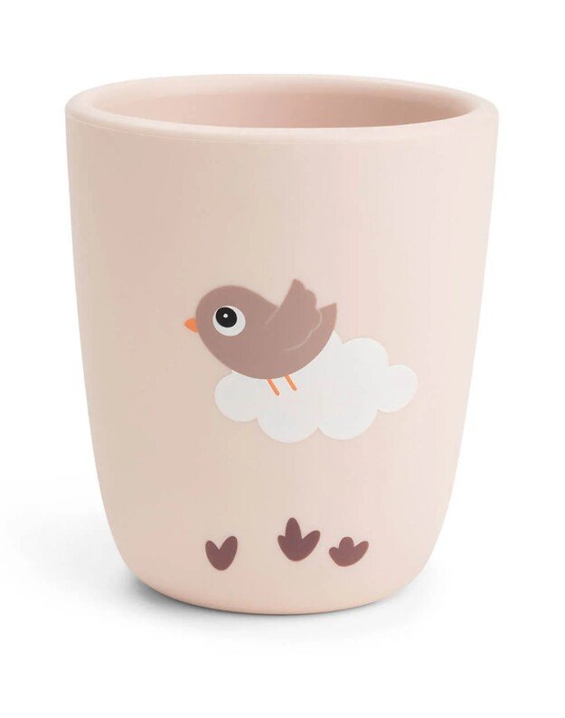 Done by Deer silikoninis puodelis Playground, rausvas