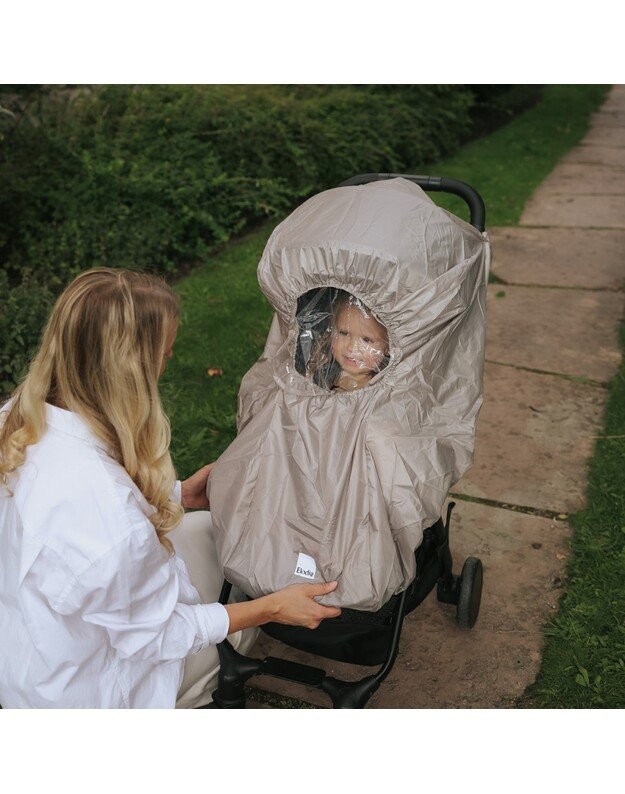 Elodie Details vežimėlio apsauga nuo lietaus Tender Taupe