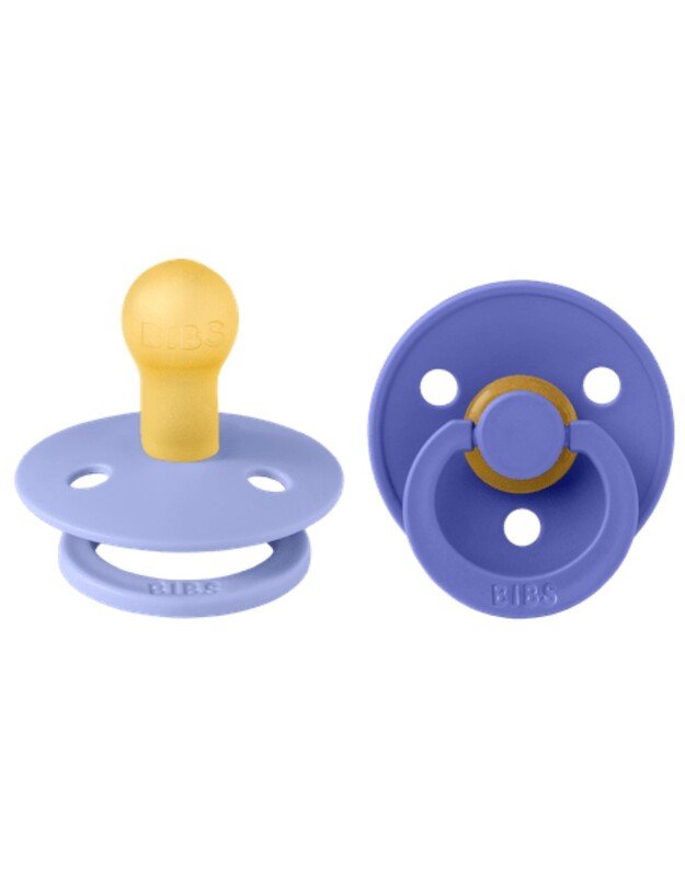 BIBS Colour čiulptukai Hush / Grape 0-6mėn, 2 vnt