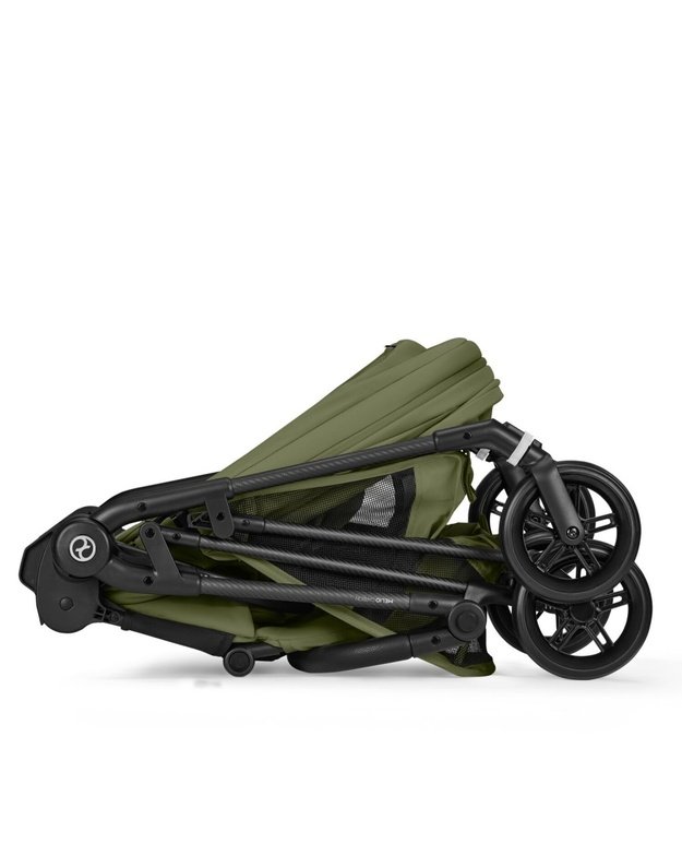Cybex Melio Carbon vežimėlis Moss Green, žalias
