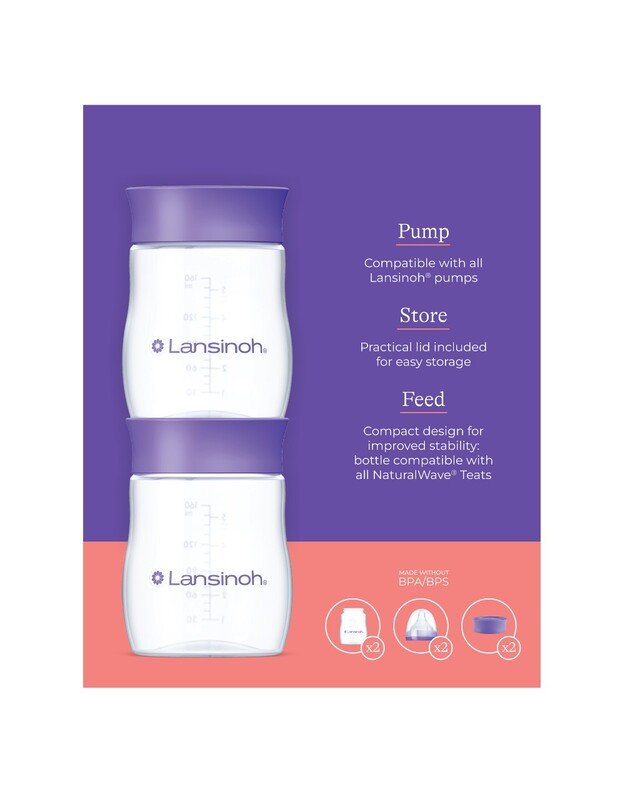Lansinoh maitinimo buteliukų komplektas, 2x160 ml 1