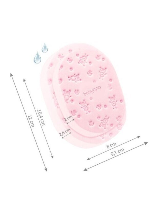 BabyOno minkšta kempinė kūdikiui, rožinė 4