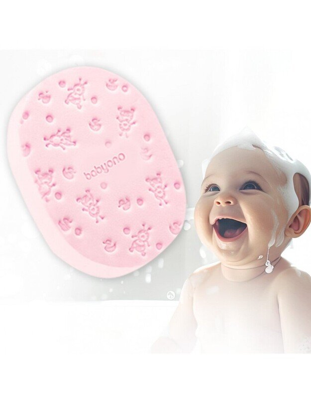 BabyOno minkšta kempinė kūdikiui, rožinė 3