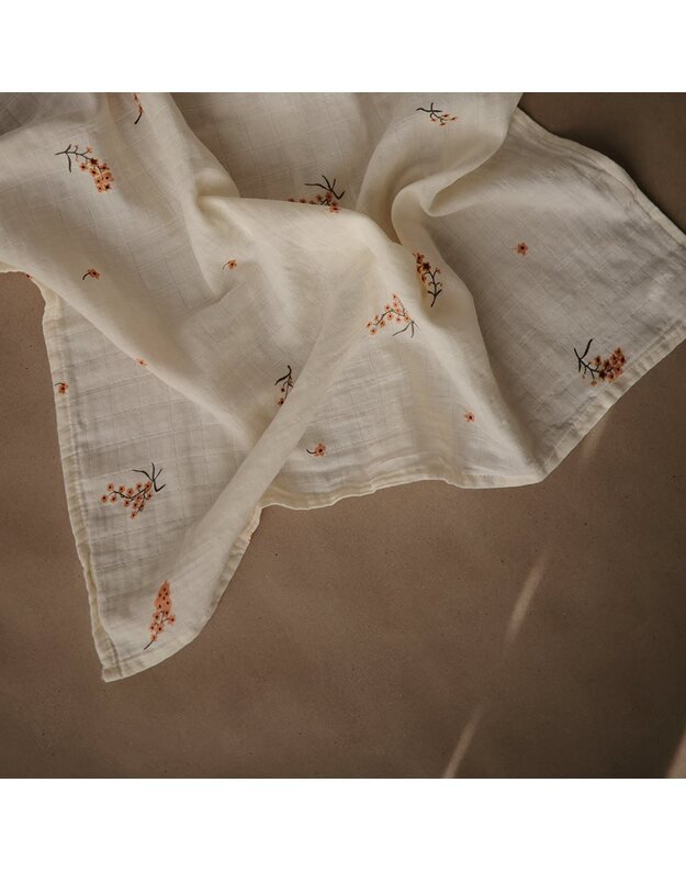 Mushie Muslin Cloth 3-Pack Flowers