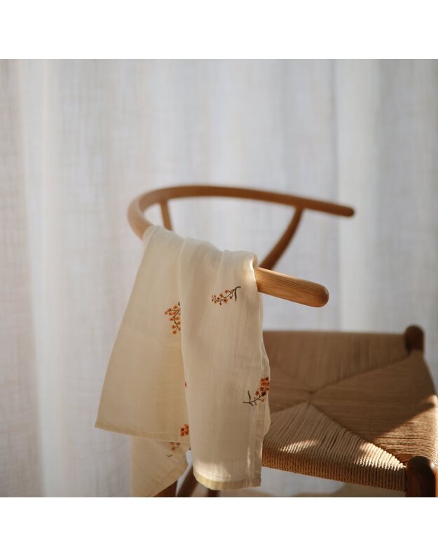Mushie Muslin Cloth 3-Pack Flowers