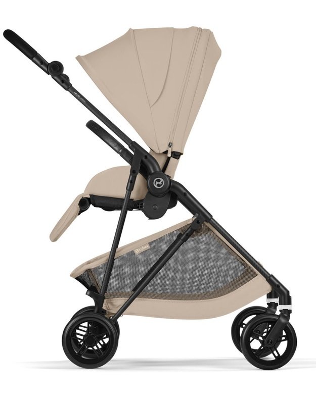 Cybex Melio Carbon vežimėlis Almond Beige, smėlio spalvos