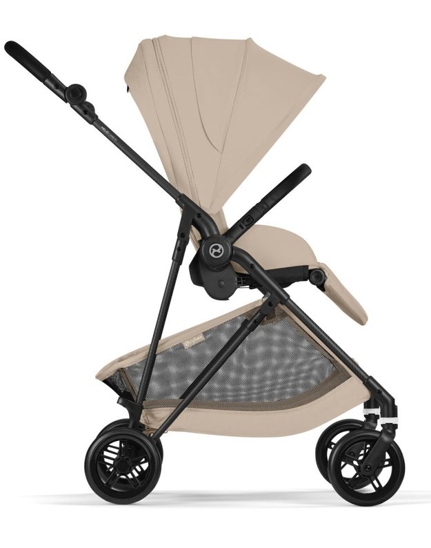Cybex Melio Carbon vežimėlis Almond Beige, smėlio spalvos