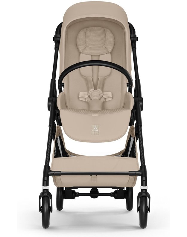 Cybex Melio Carbon vežimėlis Almond Beige, smėlio spalvos