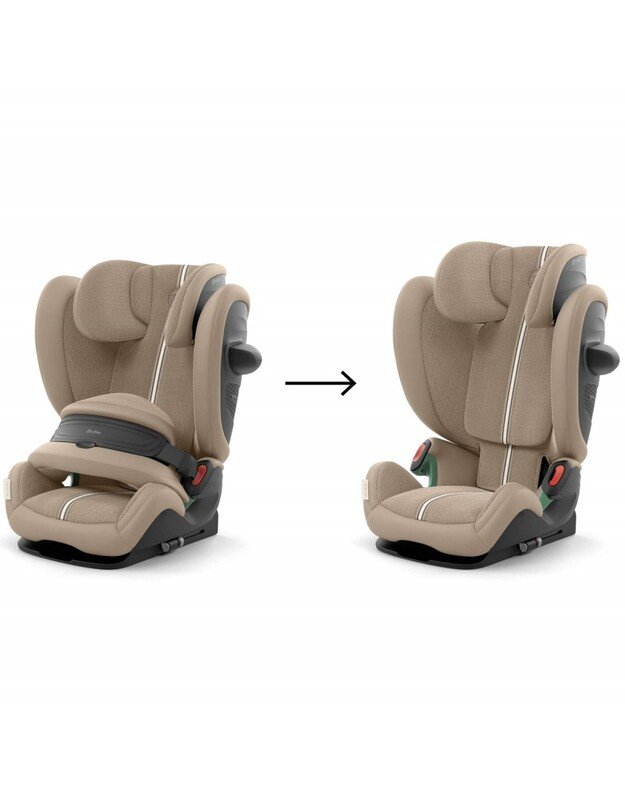 Cybex autokėdutė Pallas G2 76-150cm PLUS Almond Beige, smėlio spalvos 4