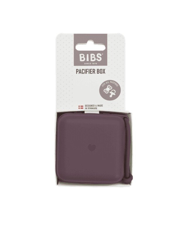 BIBS čiulptukų laikymo (sterilizavimo) dėžutė Plum, slyvinės spalvos 1