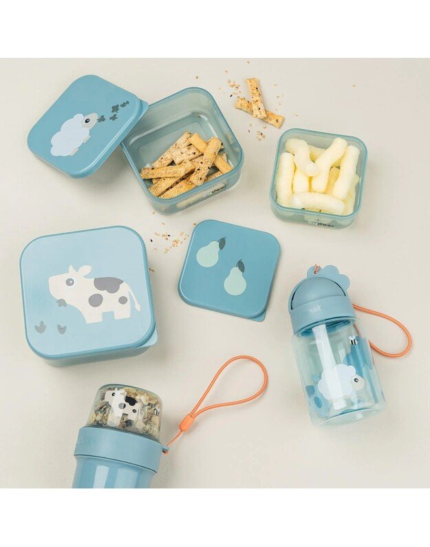 Done by Deer gertuvė su šiaudeliu Tiny Farm, mėlyna 3