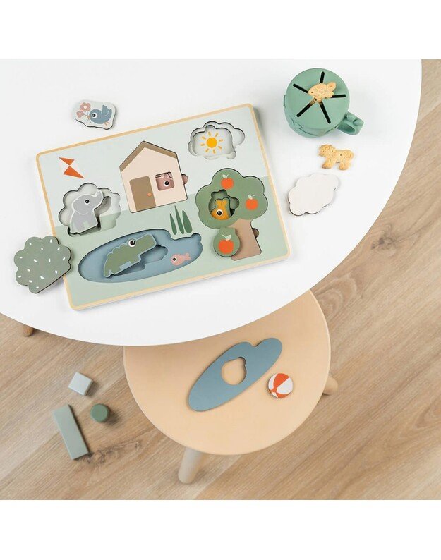 Done by Deer medinė formų dėlionė Deer Friends 2