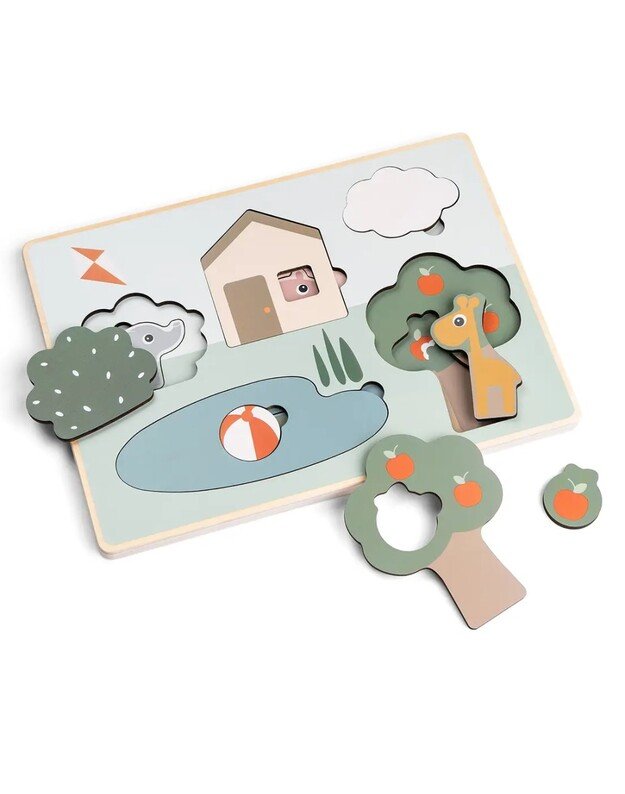 Done by Deer medinė formų dėlionė Deer Friends