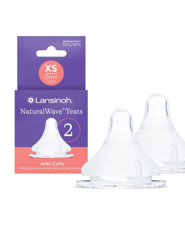 Lansinoh itin lėto pratekėjimo žindukai Extra Slow Flow Natural Wave