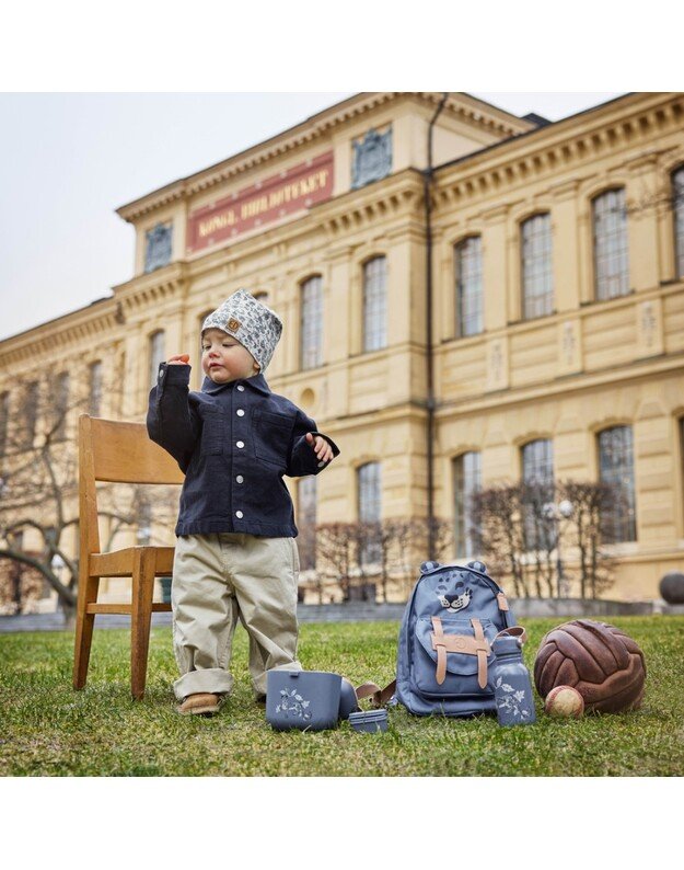 Elodie Details nerūdijančio plieno gertuvė su šiaudeliu Garden Leo, mėlyna 4