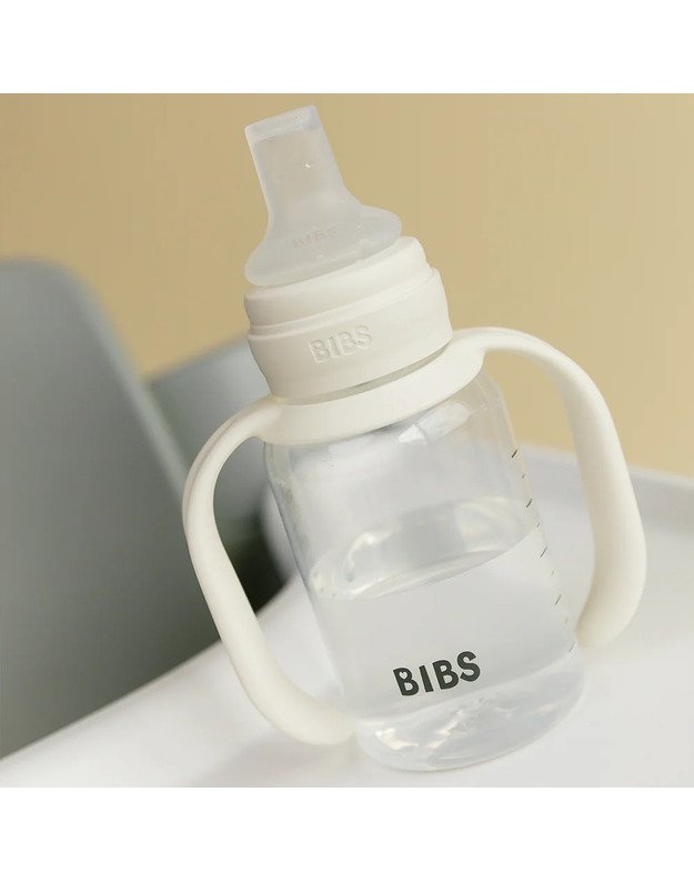 BIBS buteliukas - gertuvė su snapeliu Ivory, baltas 2