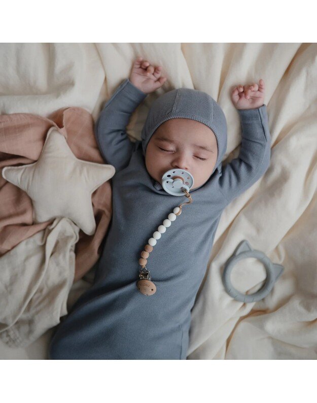 Mushie silikoninis kramtukas Cat Stone, pilkas 3