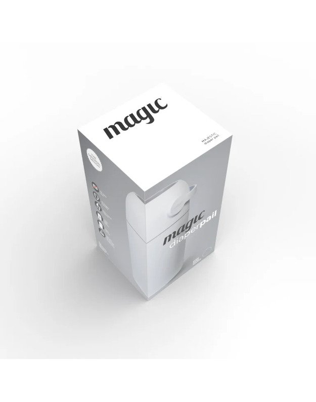 Magic sauskelnių konteineris Majestic Concrete, pilkas 3