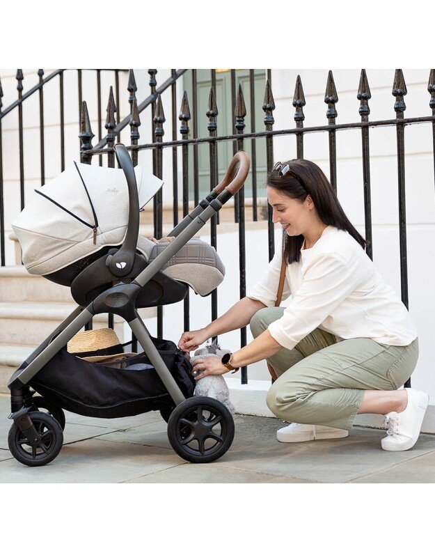 Joie Signature 2in1 vežimėlio komplektas Finiti Oyster, pilkas 9