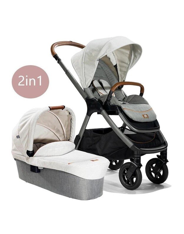 Joie Signature 2in1 vežimėlio komplektas Finiti Oyster, pilkas