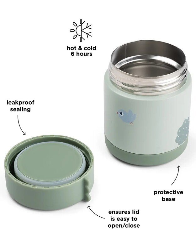 Done by Deer maisto termosas Playground, 300ml, žalias 2