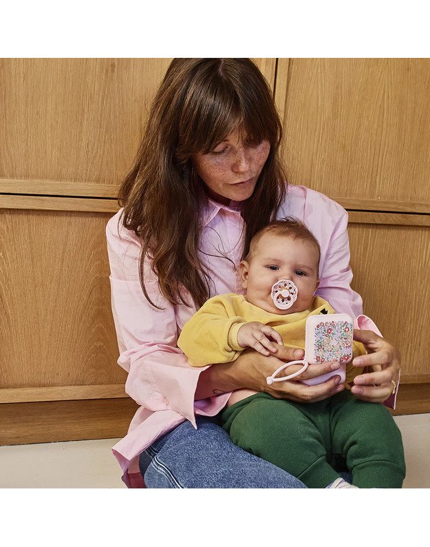 BIBS x Liberty čiulptukų laikymo (sterilizavimo) dėžutė Oscar Meadow - Blossom