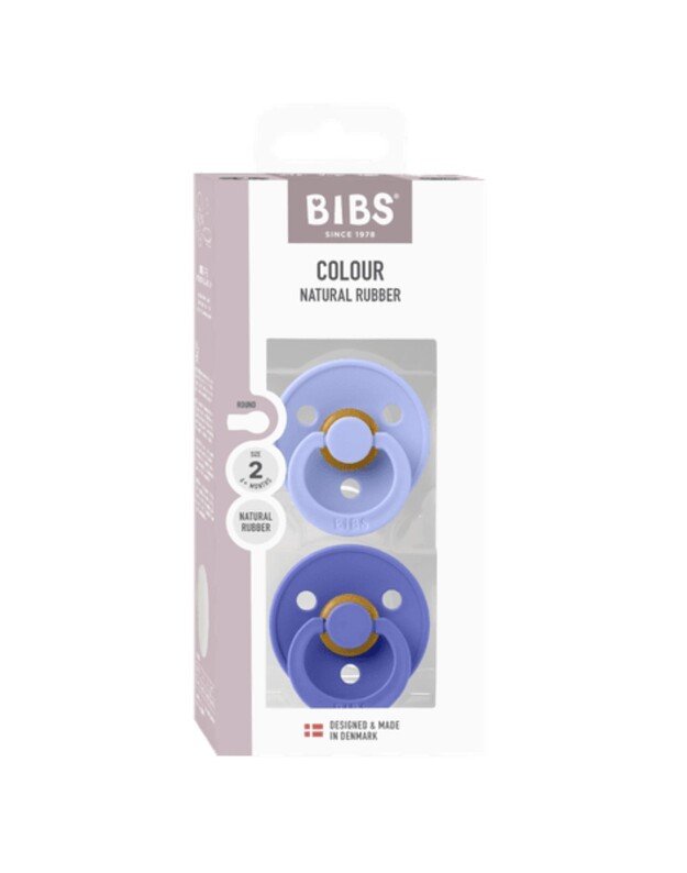 BIBS Colour čiulptukai Hush / Grape 6-18mėn, 2 vnt