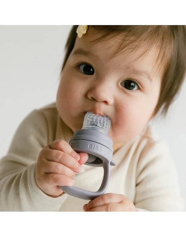 BIBS silikoninis šviežio maisto maitintuvas Fossil Grey, pilkas