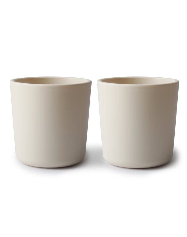 Mushie puodeliai Ivory, 2vnt, balti (pažeista)