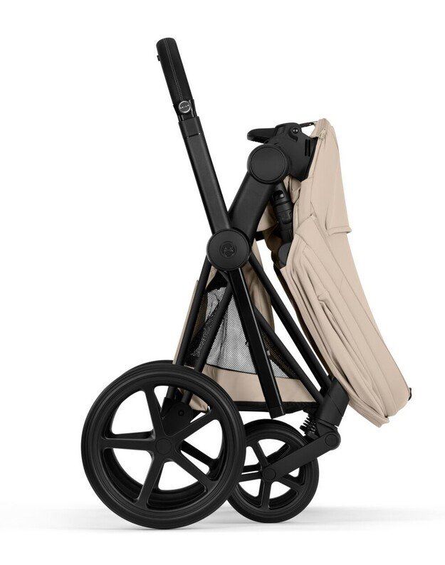CYBEX PRIAM V5 vežimėlio komplektas 2in1 Cozy Beige, rėmas Matt Black