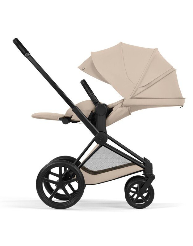 CYBEX PRIAM V5 vežimėlio komplektas 2in1 Cozy Beige, rėmas Matt Black