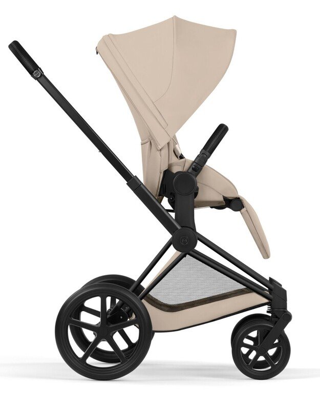 CYBEX PRIAM V5 vežimėlio komplektas 2in1 Cozy Beige, rėmas Matt Black