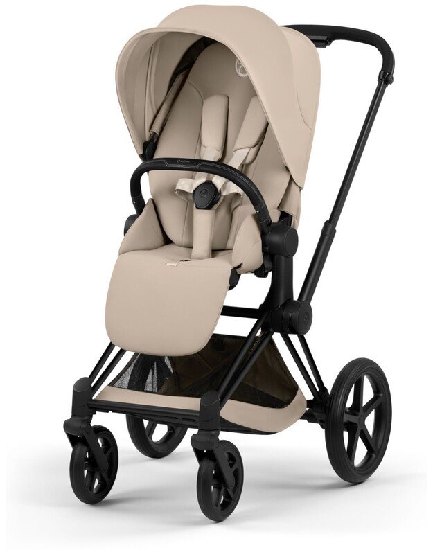 CYBEX PRIAM V5 vežimėlio komplektas 2in1 Cozy Beige, rėmas Matt Black