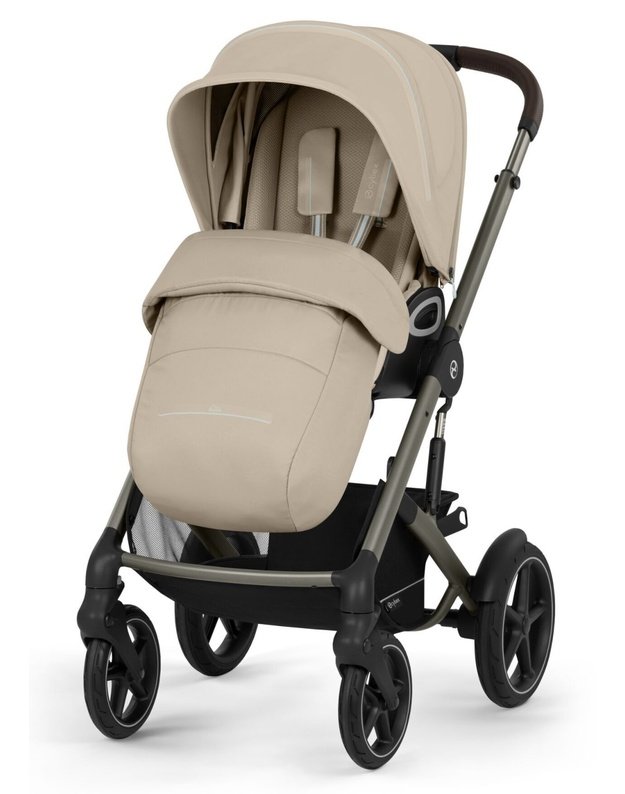 Cybex Talos S Lux V2 vežimėlis TPE Almond Beige, smėlio spalvos