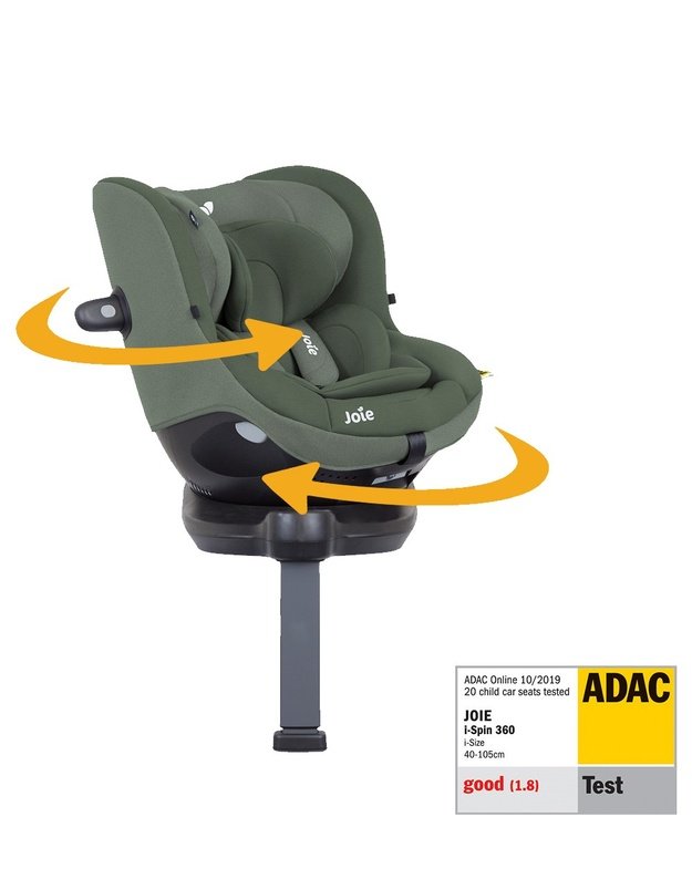 Joie i-Spin 360 autokėdutė (40-105 cm) Thyme, žalia